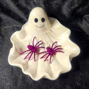 NEW handmade plastice Spider earrings